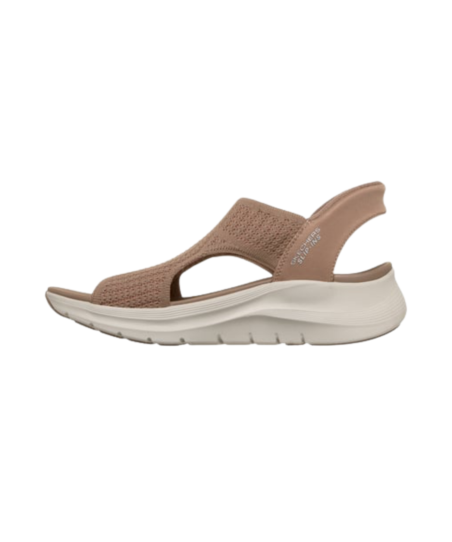 Skechers - Dame slip-in sandal i brun