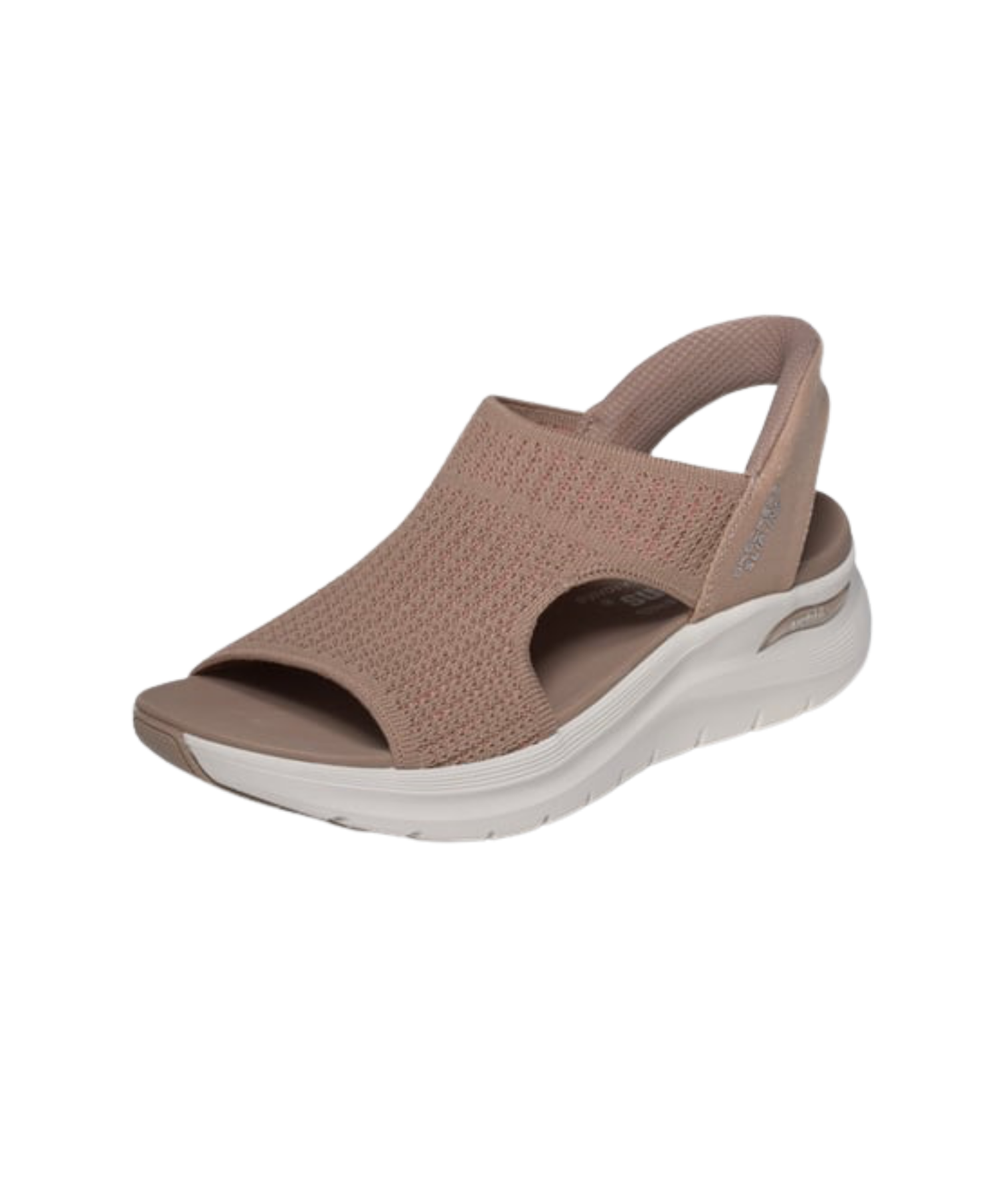 Skechers - Dame slip-in sandal i brun