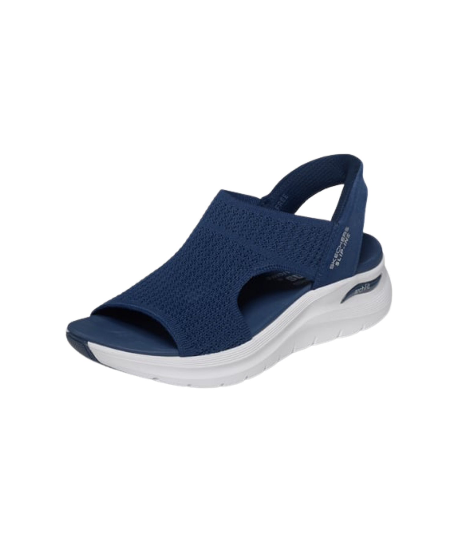 Skechers - Dame slip-in sandal i blå