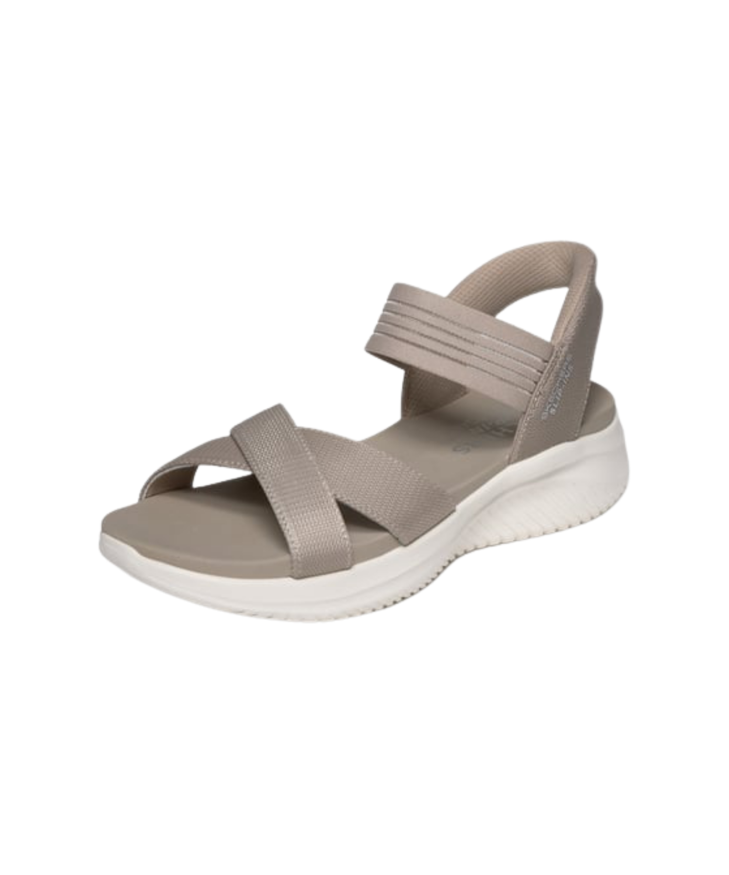Skechers - Dame slip-in sandal i beige
