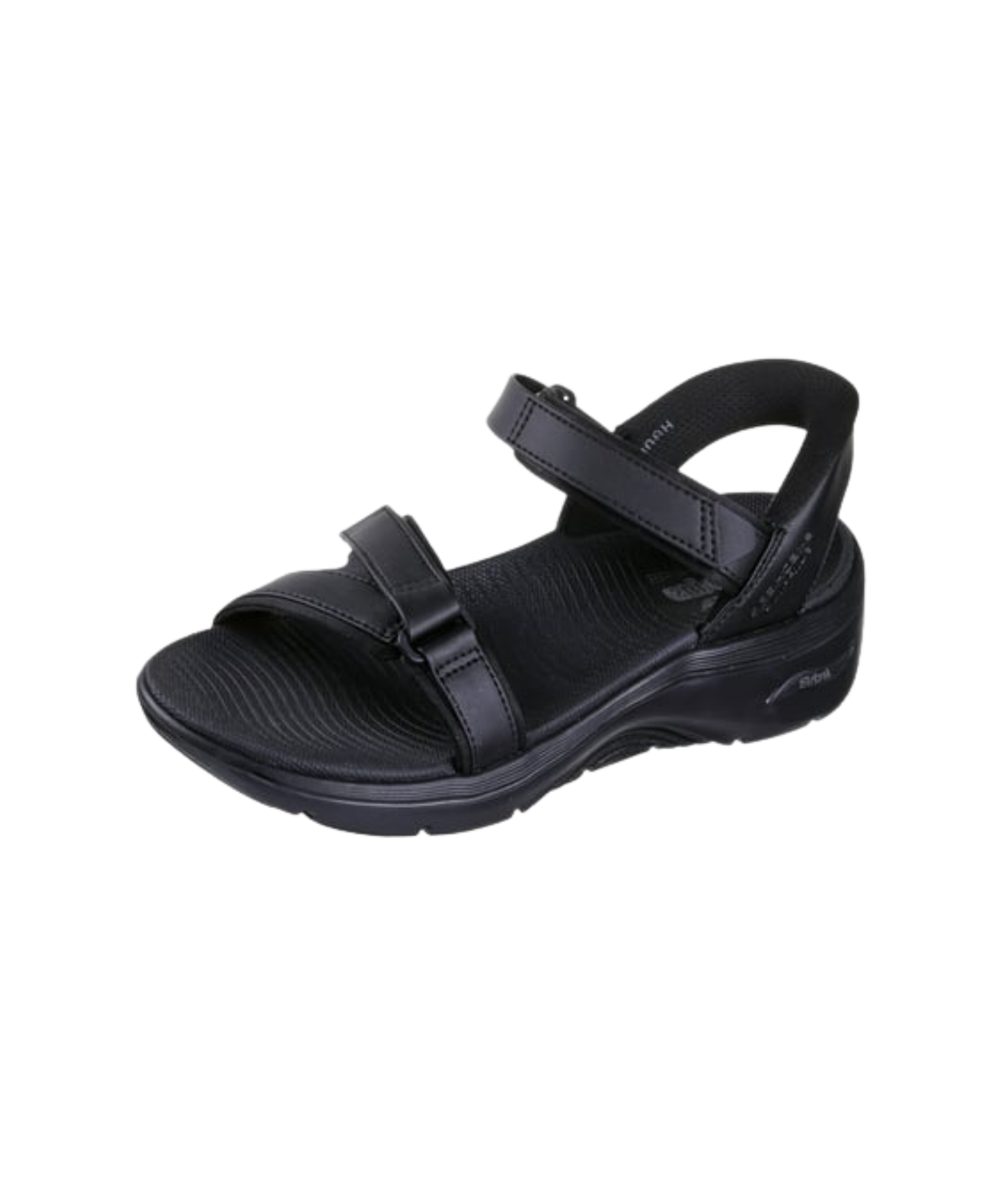 Skechers - Dame slip-in sandal i sort
