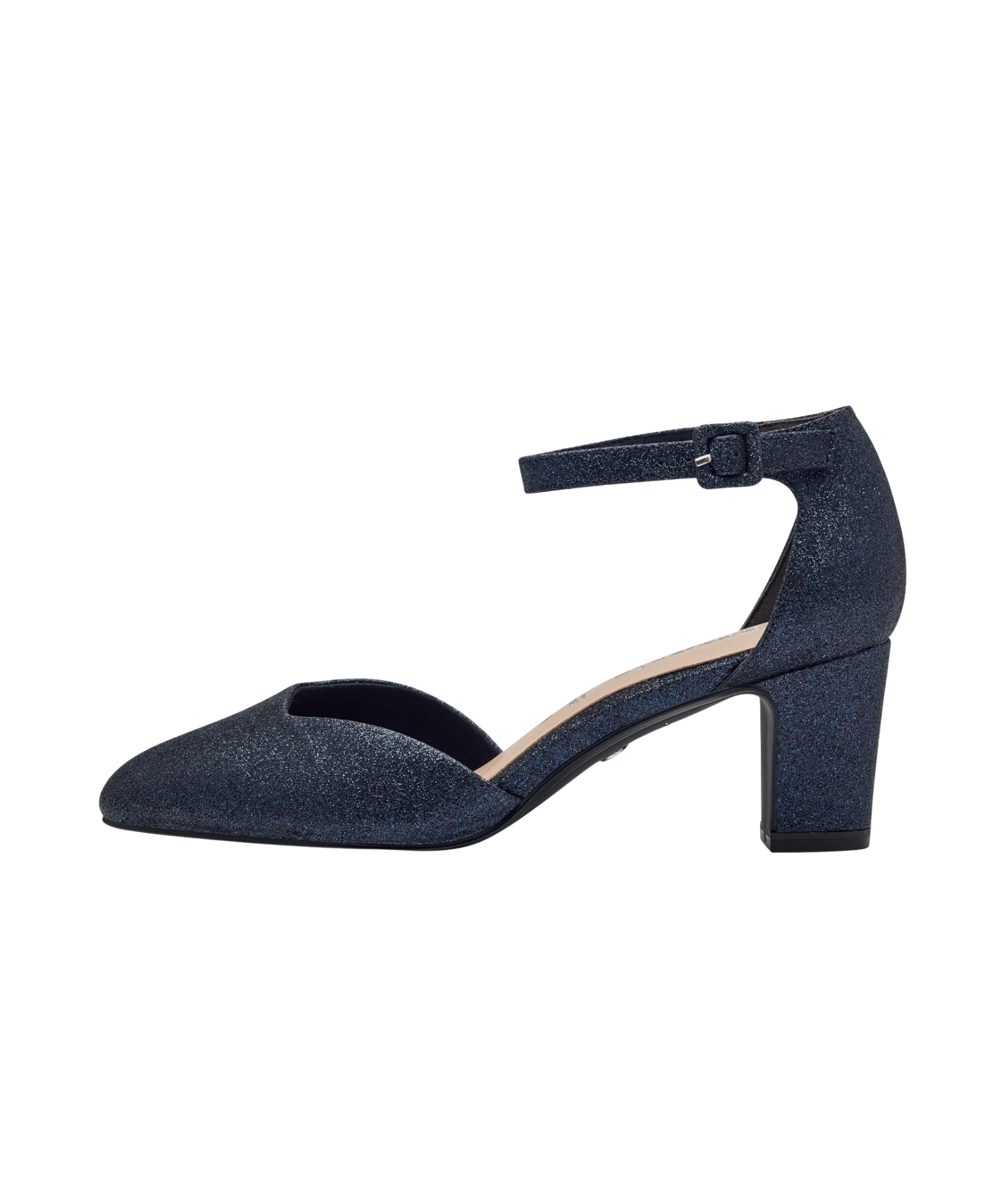 Tamaris - Blå glimmer pumps
