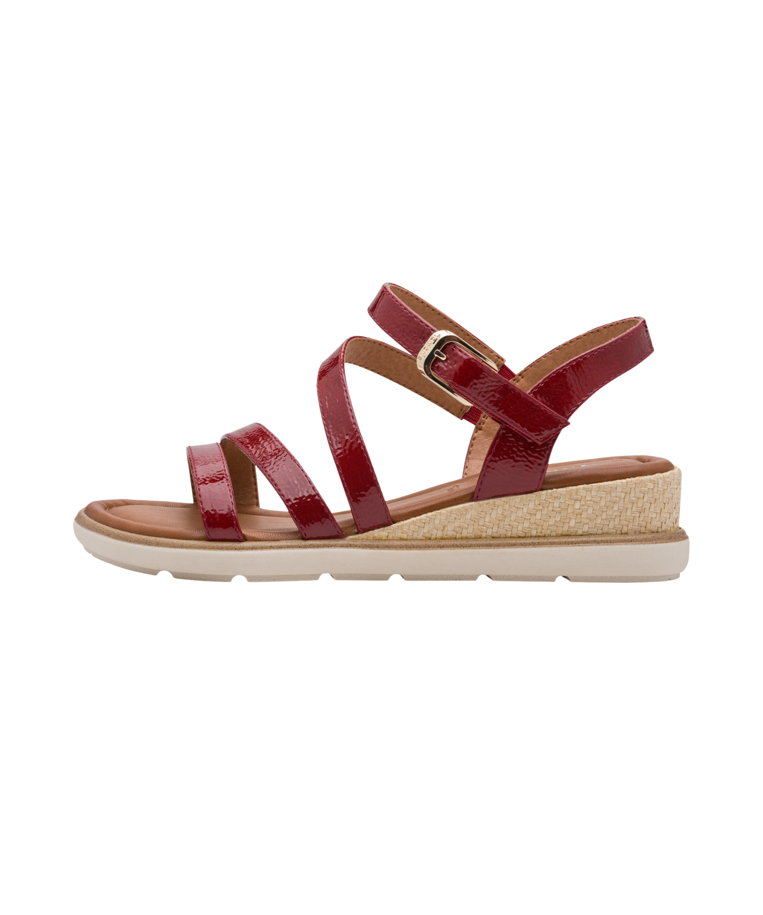 Tamaris - Rød lak damesandal