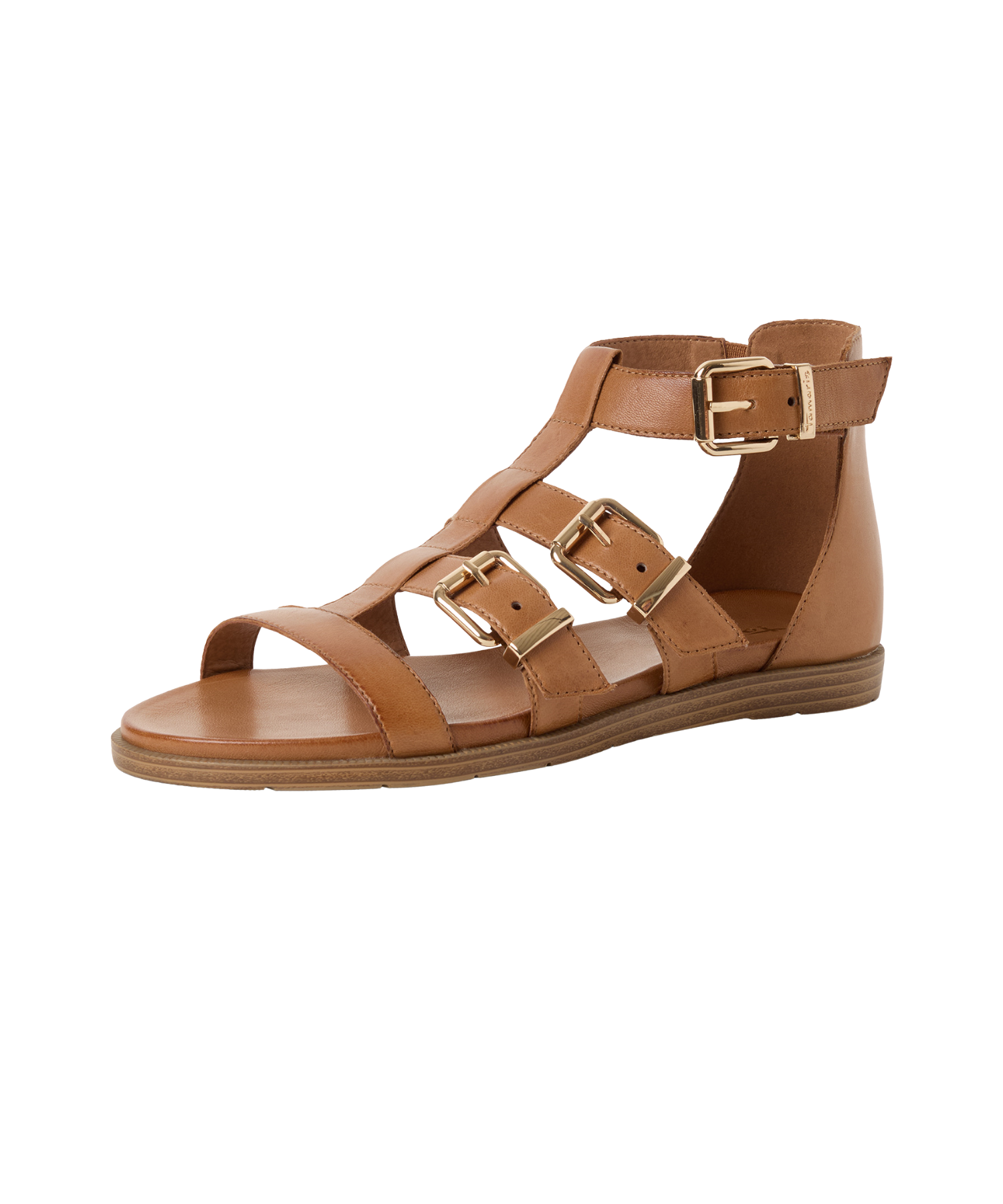 Tamaris - Brun læder dame sandal