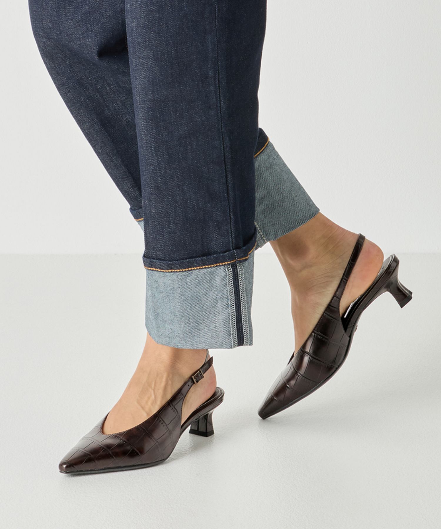 Tamaris - Dame pumps i croco
