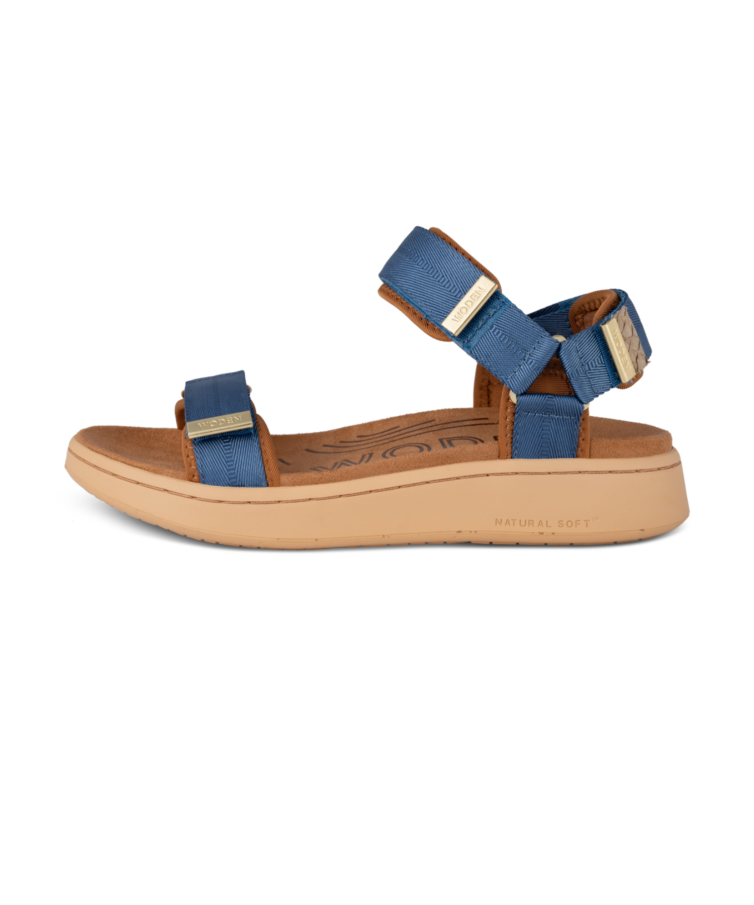 Woden - Blå sandal