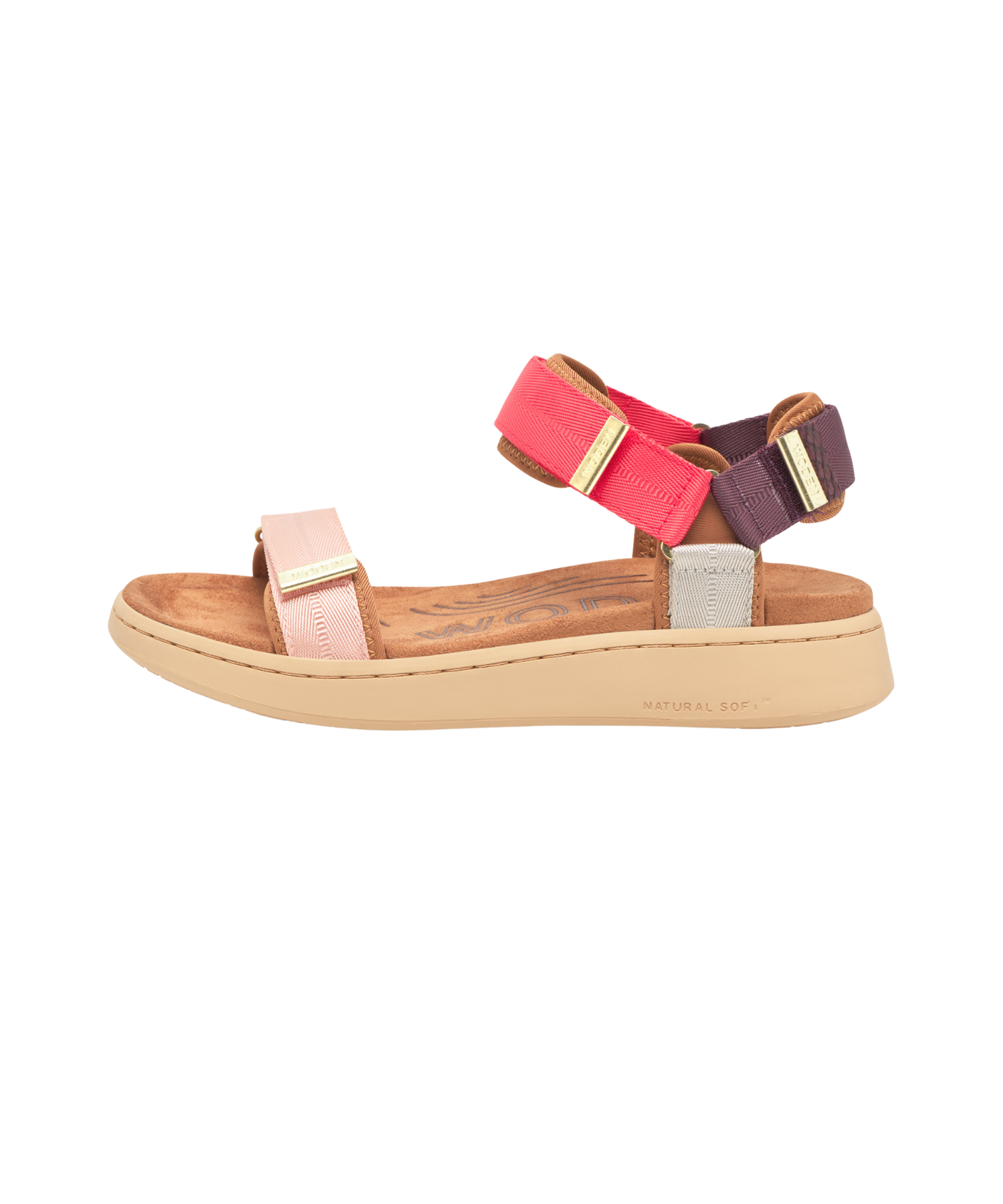 Woden - Line Damesandal Flame Multi