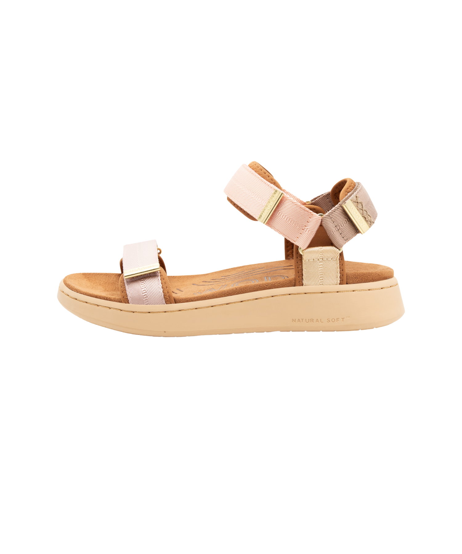 Woden - Line Blush Multe Damesandal