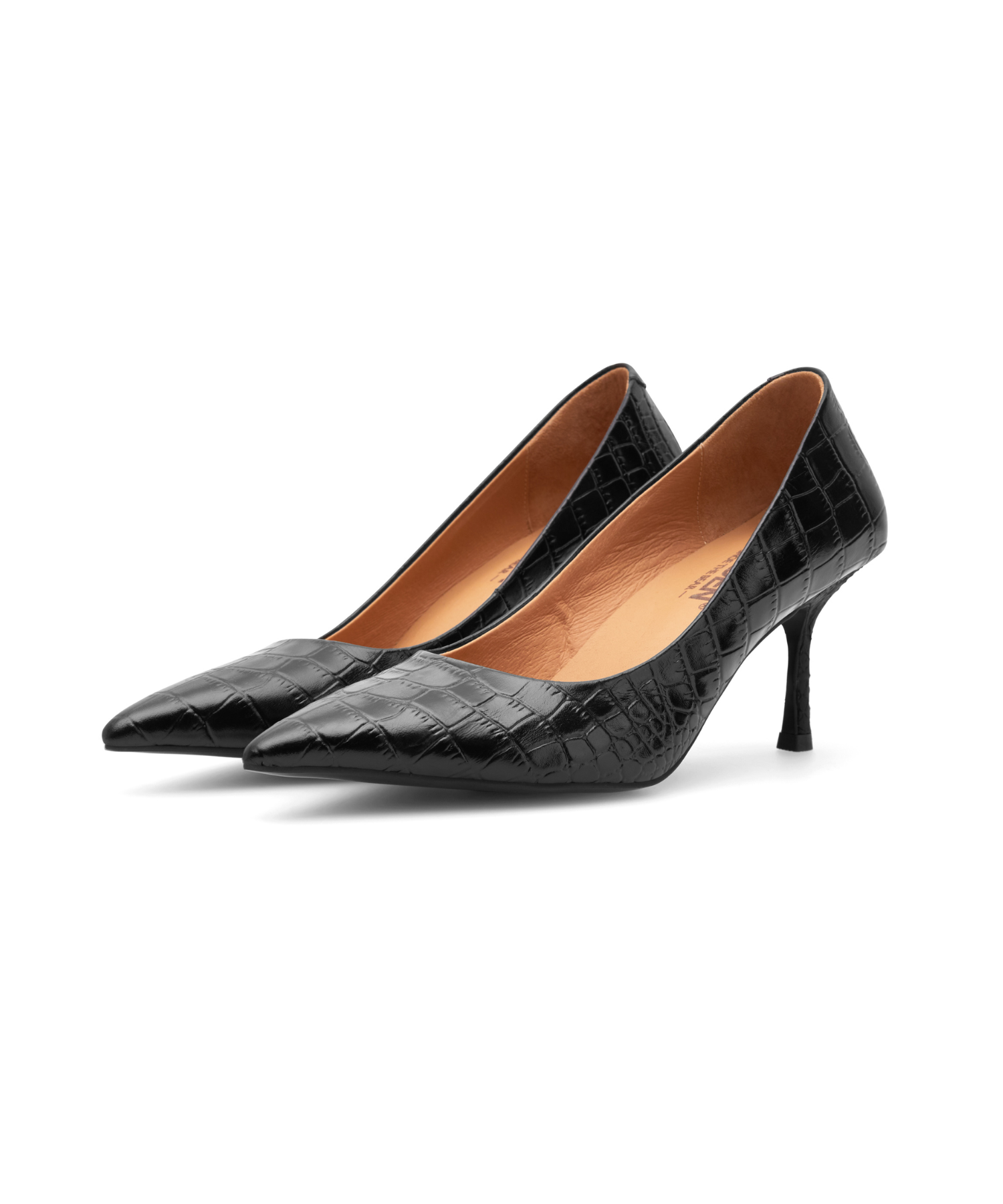 Woden - Damepumps Croco