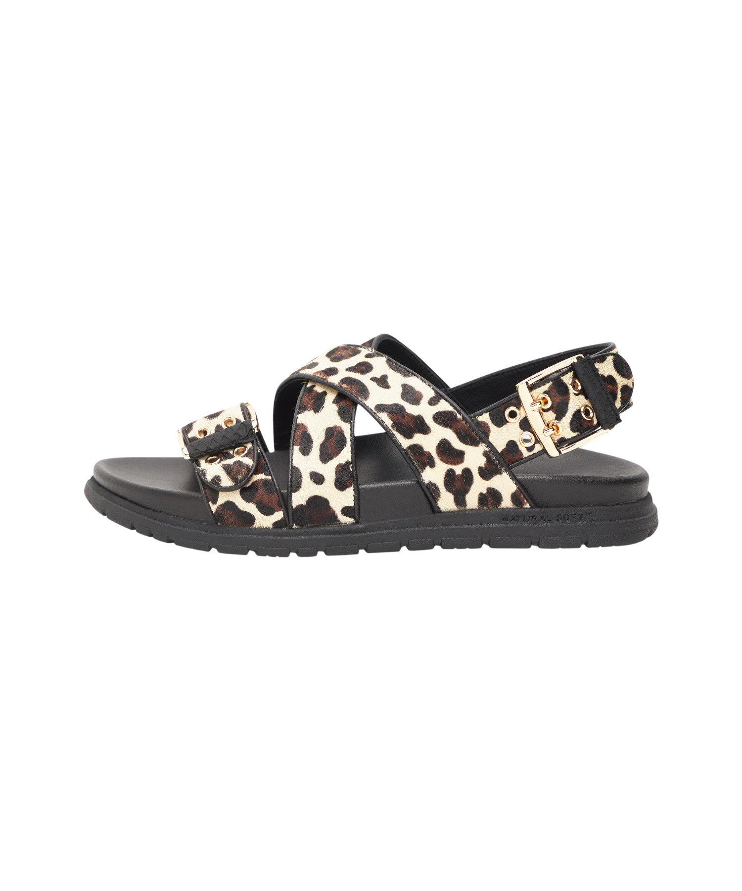 Woden - Tea Leopard Damesandal