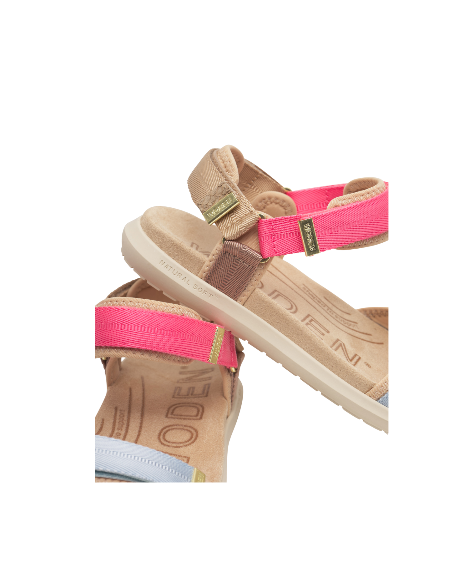 Woden - Line Lite Damesandal Raspberry