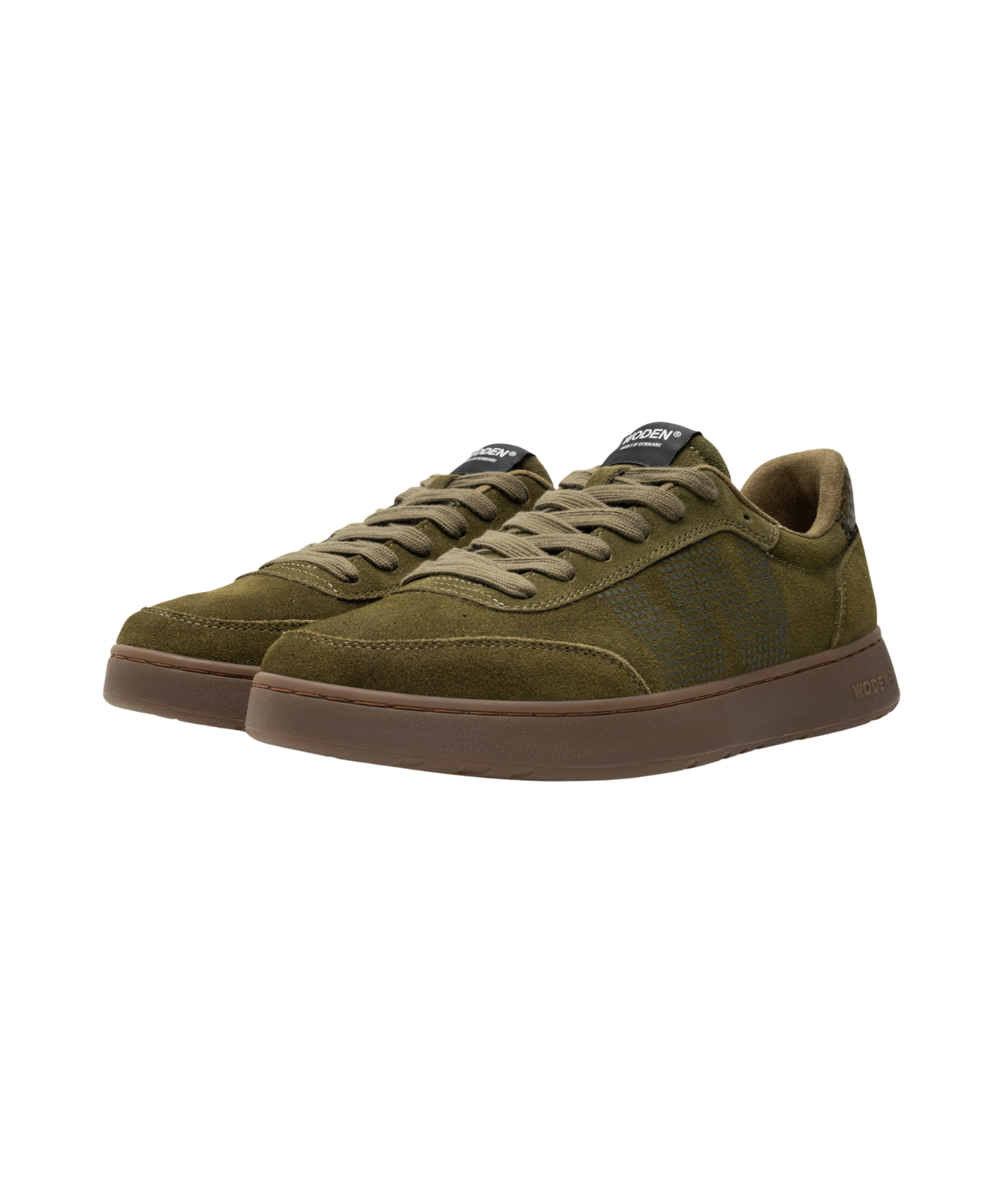 Woden - Herresneakers "Dark Olive"