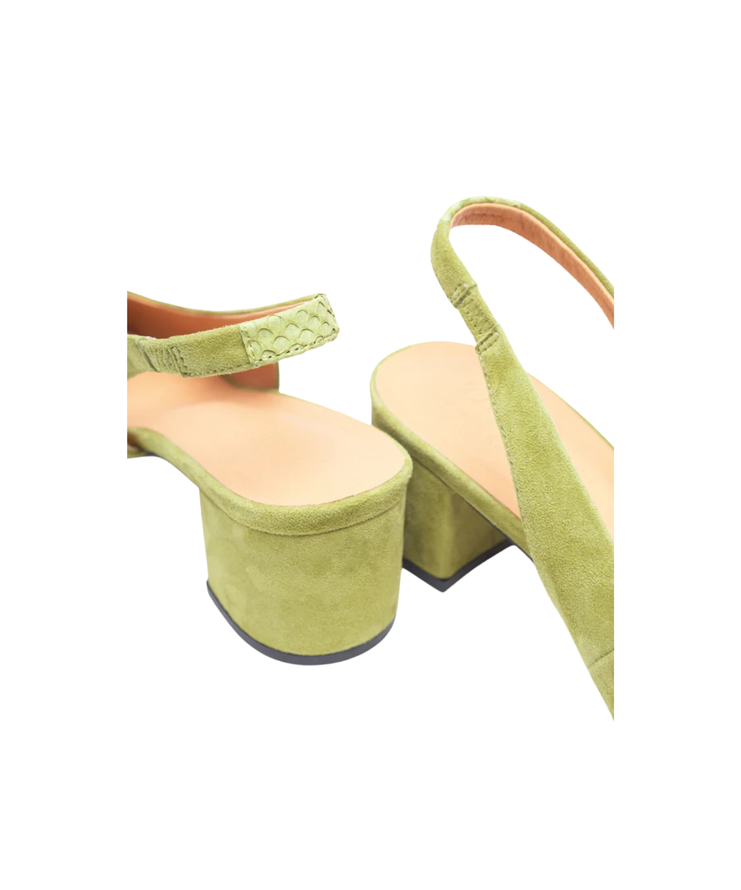 Woden - Damepumps i bambus grøn