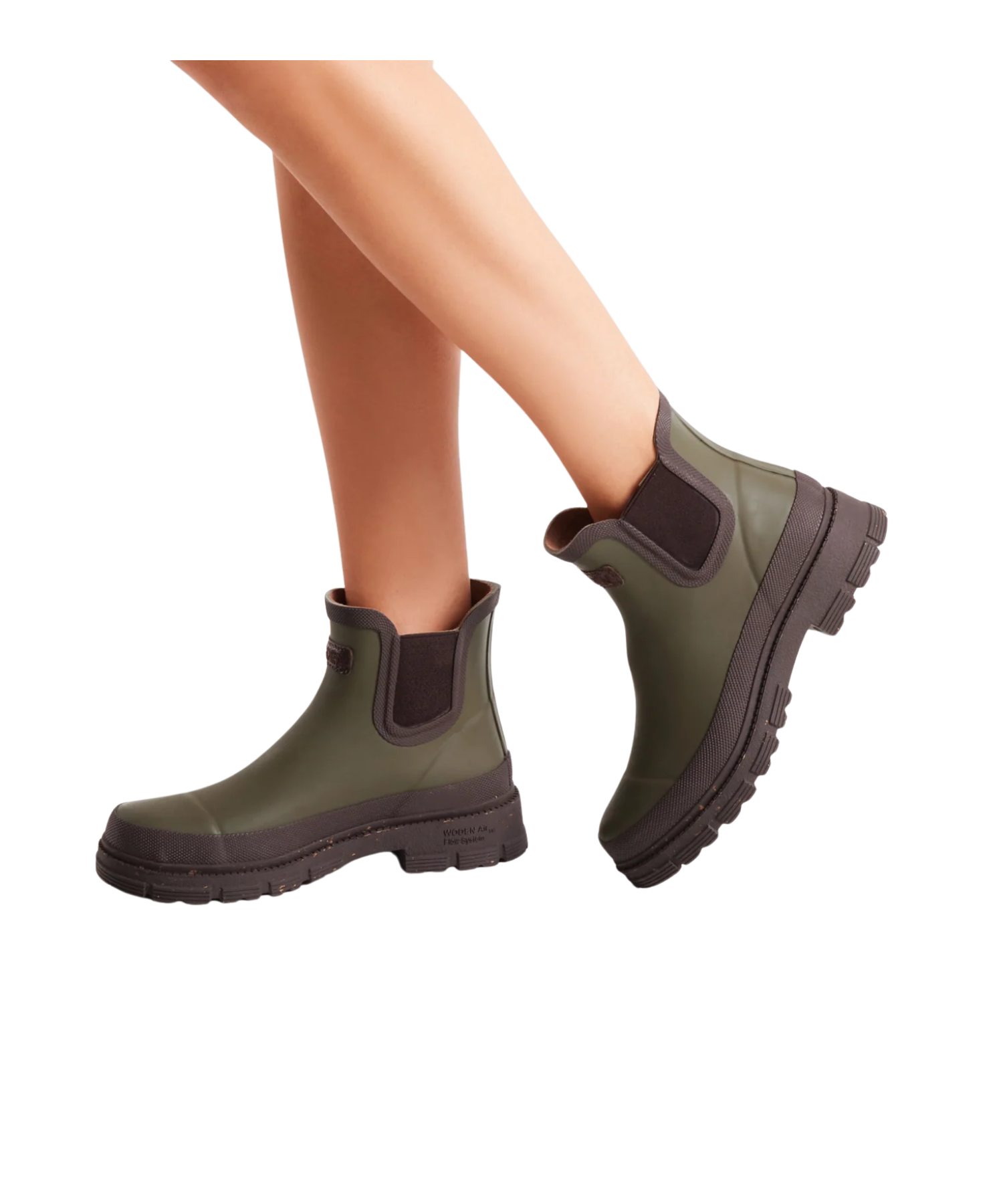 Woden - Dark Olive gummistøvle Liv