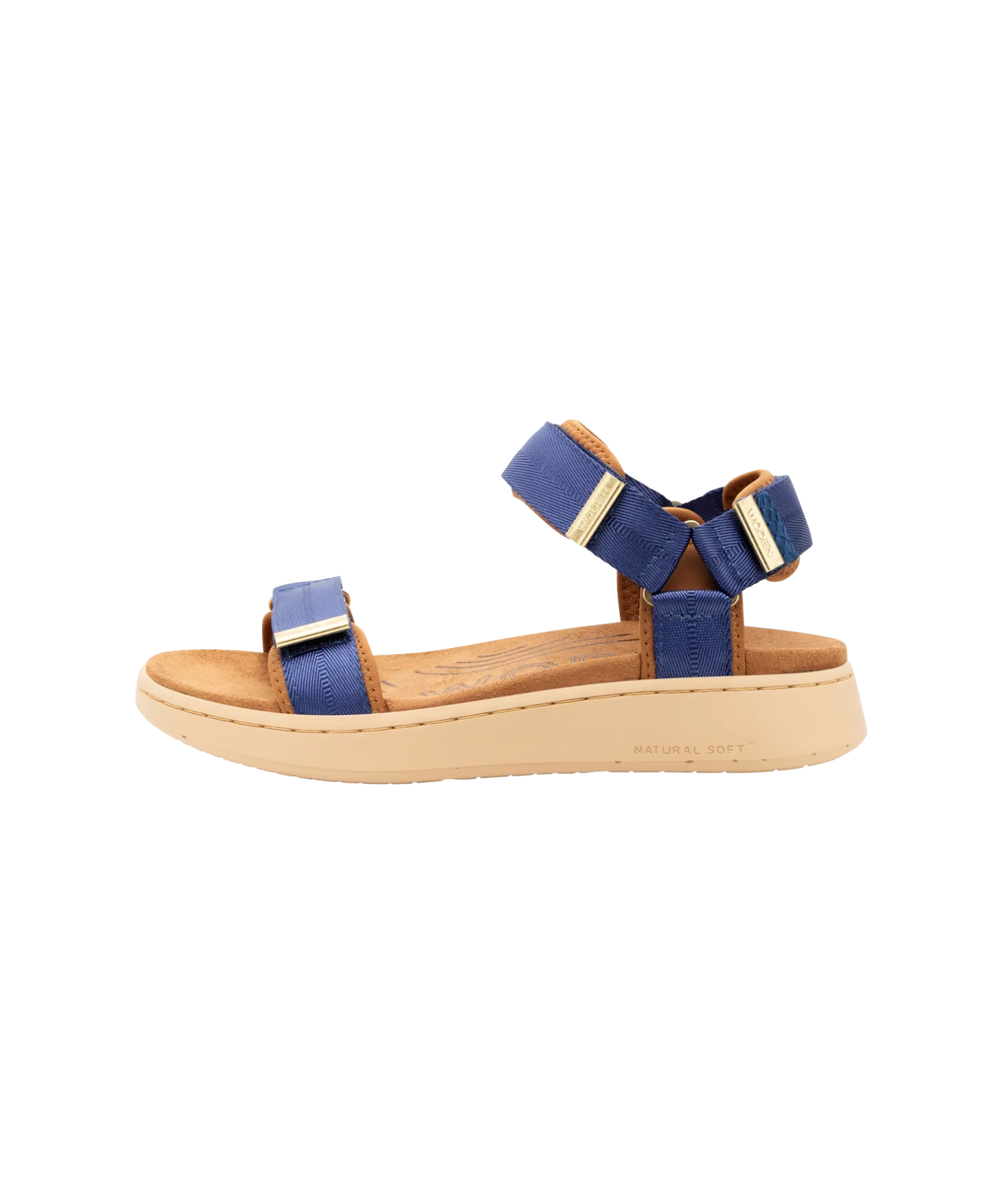 Woden - Blå dame sandal