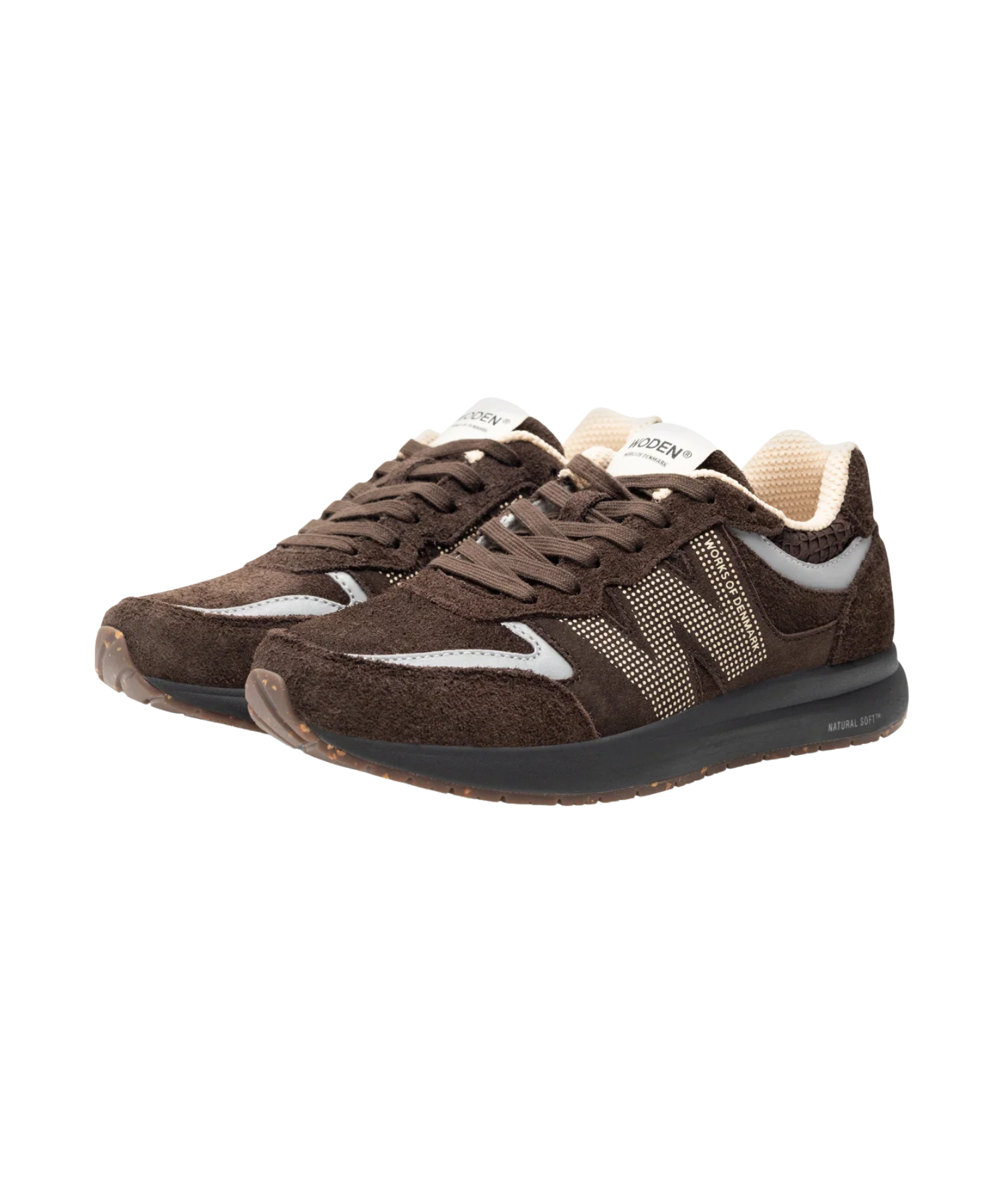 Woden - Dame sneakers I brun ruskind