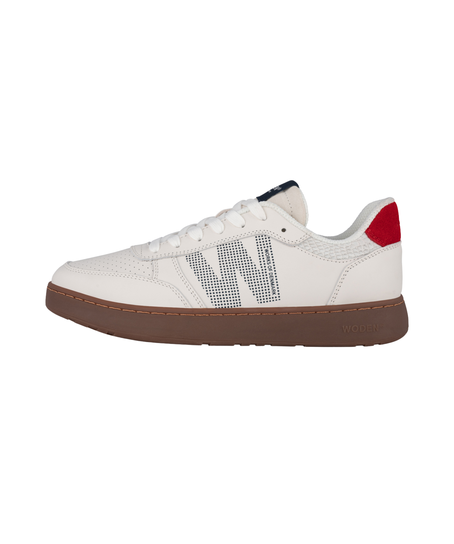 Woden - Hvid herresneakers