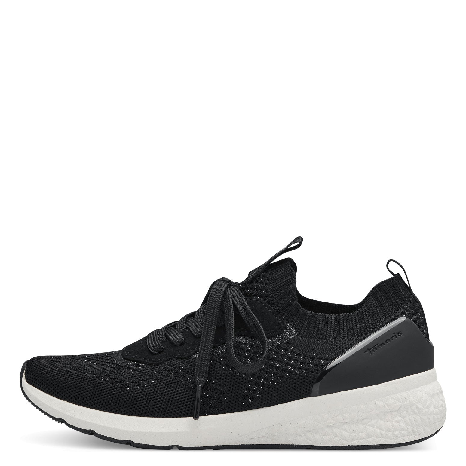 Tamaris - Sort tekstil sneakers