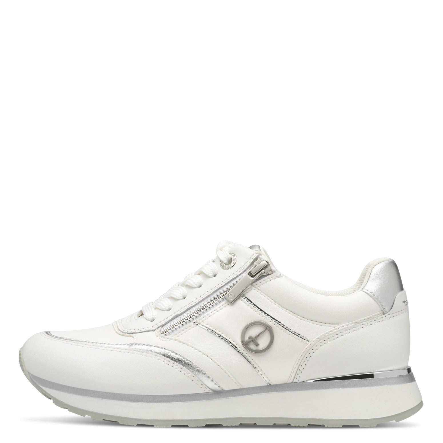 Tamaris Hvid/sølv sneakers