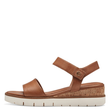 Tamaris - Brun læder sandal